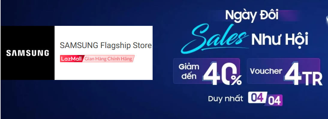 Samsung thương hiệu điện gia dụng được yêu thích Lazada