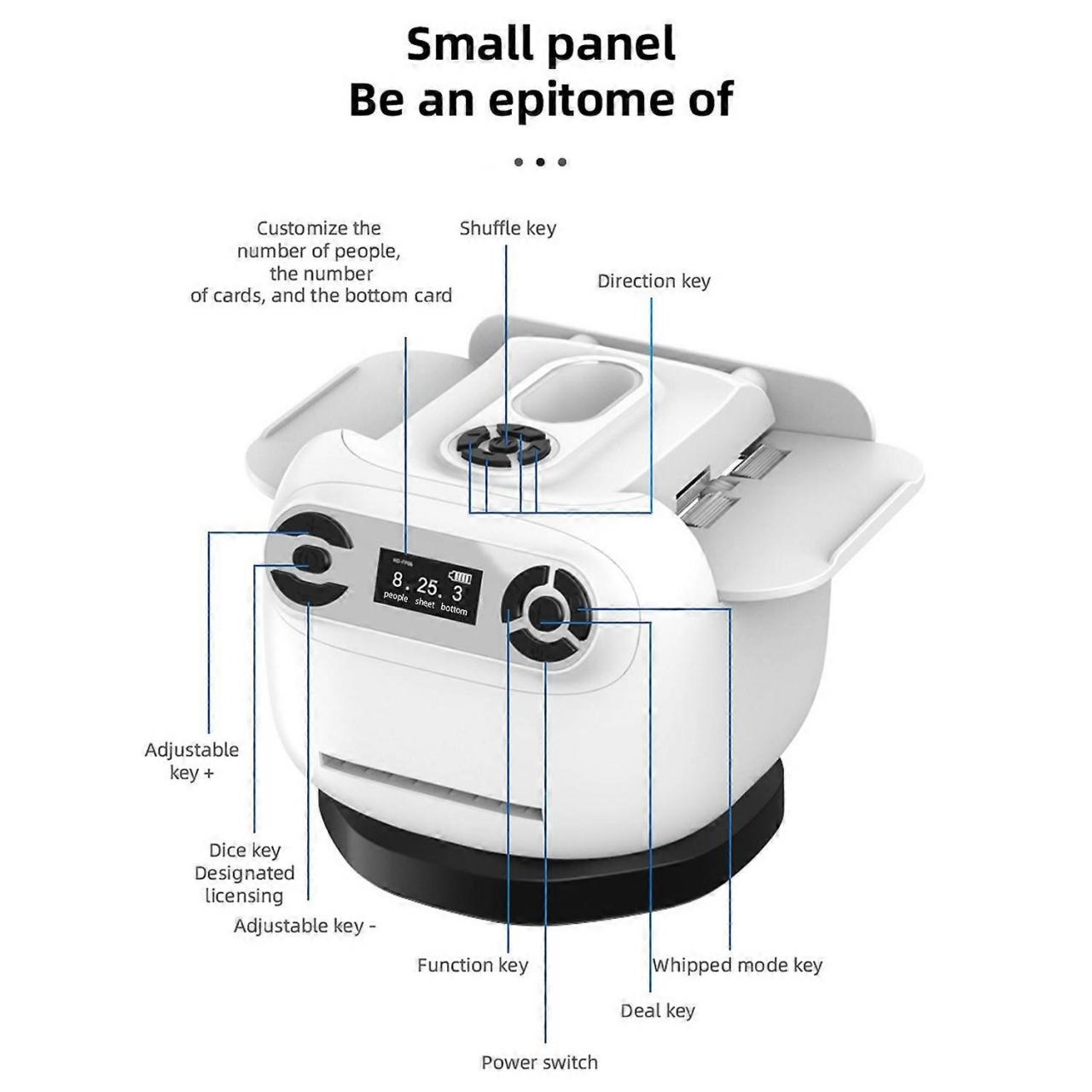 Automatic Card Shuffler and Dealer Machine 360 Degree Rotating 2 Deck ...