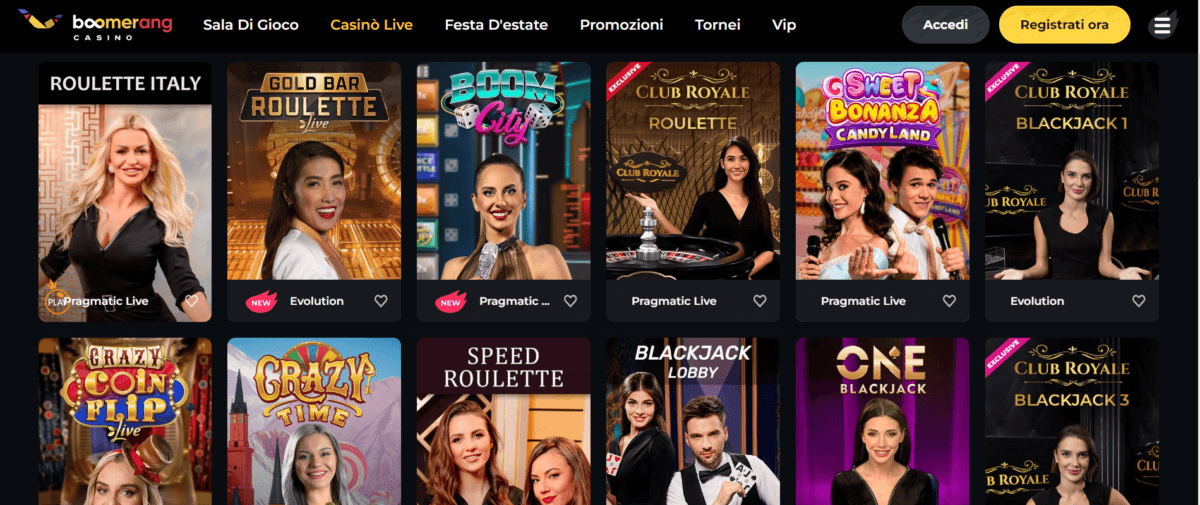Boomerang Casino ️ Recensione 2025 ️ €500 + 200 FS Bonus