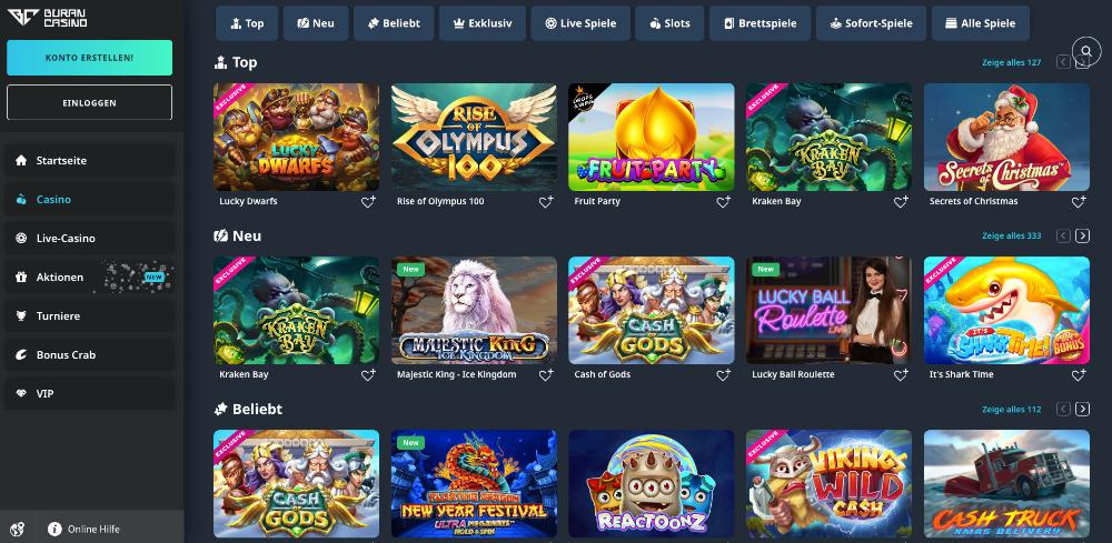 Buran Casino | Anbietertest 2022 | 4.000 Spiele mit Lizenz