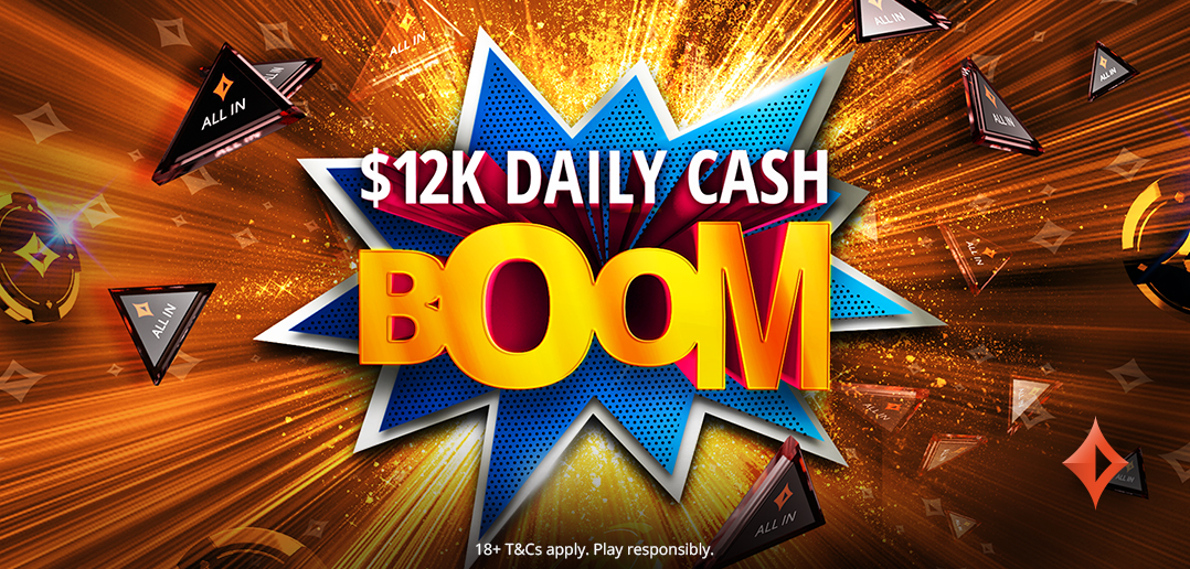 partypoker Latest Promo - Daily Cash Boom 2: Win K Daily - Poker ...