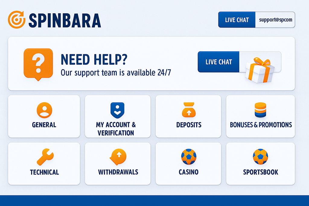 Spinbara Casino - Win now Up to €500 Welcome Bonus + 200 FS