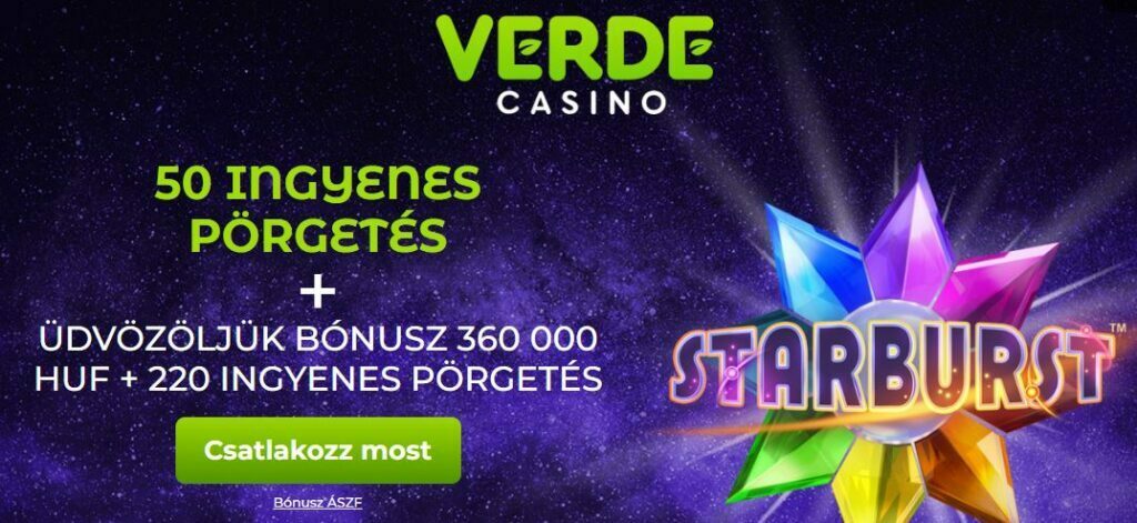 Verde Casino 50 Free Spins - Befizetés nélküli bónusz (2024)