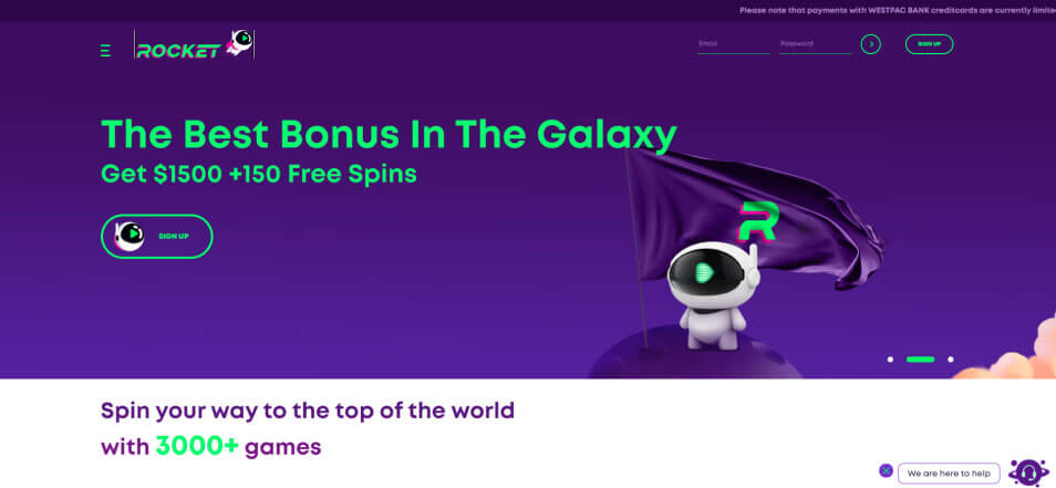 Casino Rocket Review 2024 - C00 + 150 Free Spins Bonus in Canada