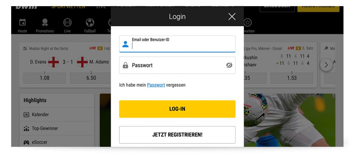 Bwin login en Mexico Simple Bwin entrar