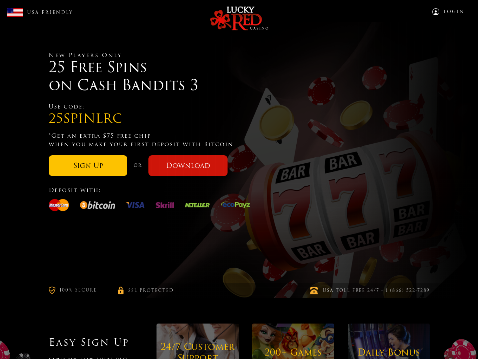 Lucky Red Casino Bonus Codes | No Deposit Free Spins and Coupons