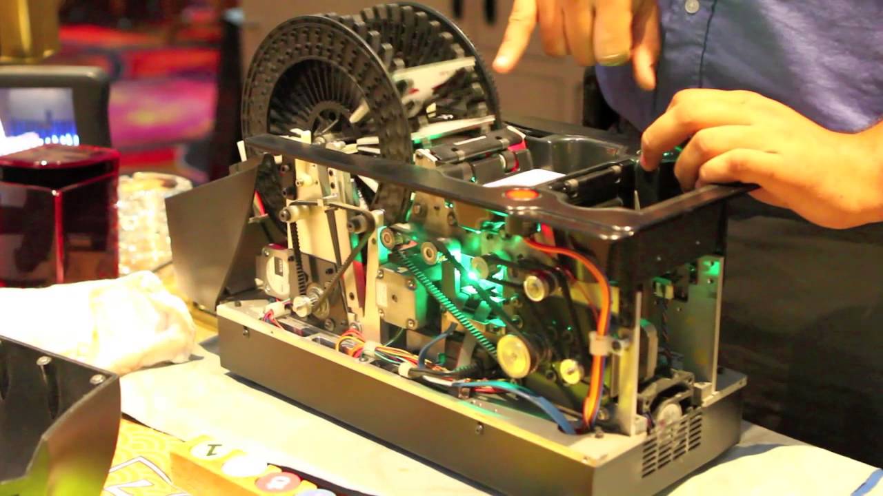 Rare Look Inside a Casino Automatic Card Shuffler - YouTube