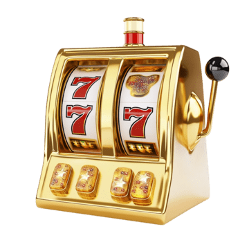 Golden Slot Machine With Jackpot 777 Numbers And Casino Style Design ...