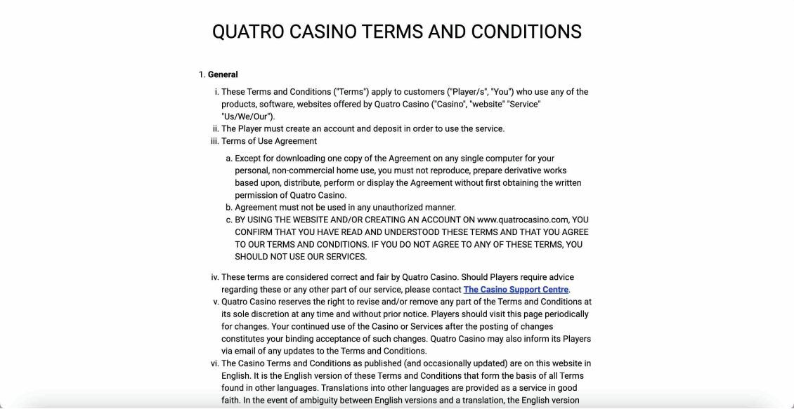 Quatro Casino Review & Bonuses for Canada in 2025