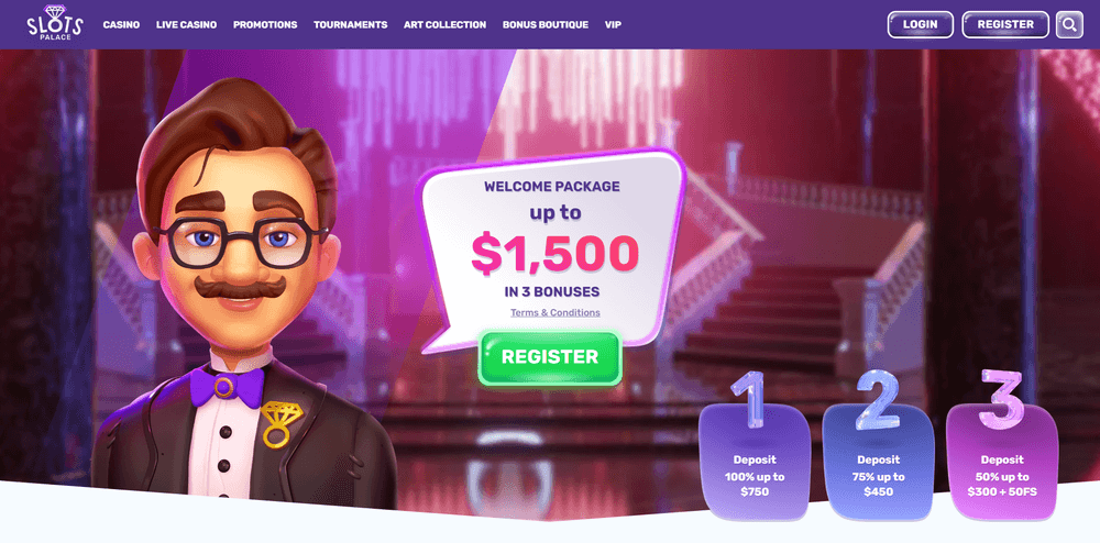 SlotsPalace Casino 🎖️ 00 Bonus & 50 Free Spins (2024)