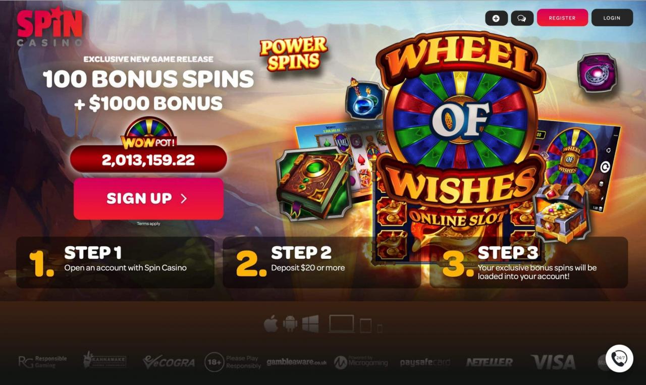 Spin Casino - spin and win to get a ,000 free bonus