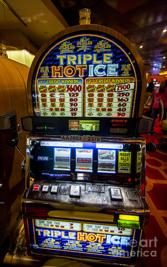 Triple Hot Ice Slot Machine at Lumiere Place Casino Photograph by David ...