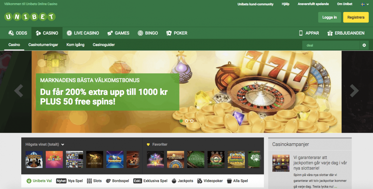 Om Unibet Casino och bonusar Unibet erbjuder | Slotmaestro.com