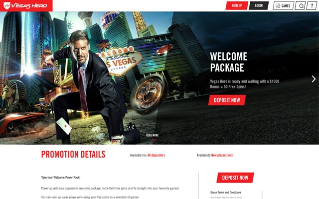 Vegas Hero Casino Trust Score - Review, Bonuses, Games