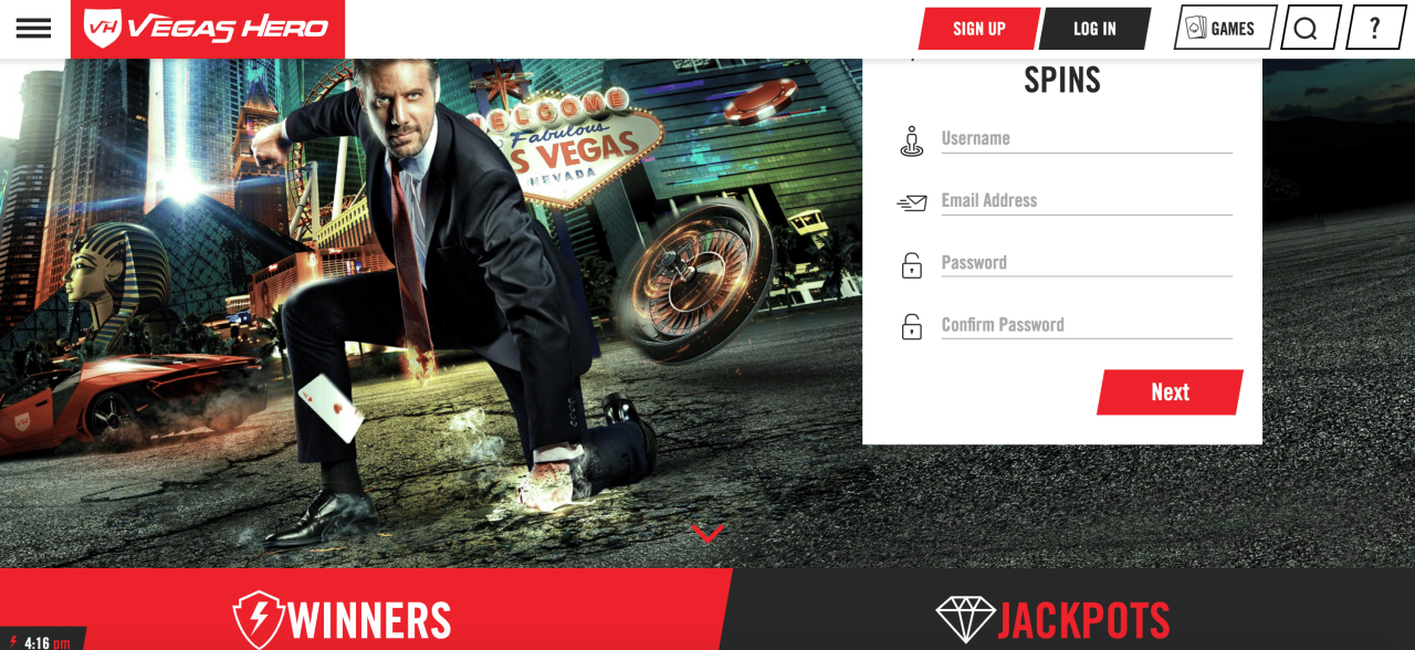 Vegas Hero Sister Sites | Casino Chronicle