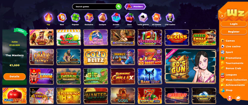 Wazamba Casino » Claim 100% up to 0 + 200 Free Spins